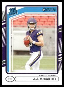 lot 28E image: J.J. McCarthy RC Rookie Card 2024 Donruss #303 Football Card