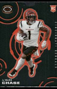 lot 59E image: JaMarr Chase RC Rookie Card 2021 Panini Chronicles Dynagon Rookies #D-9 Football Card