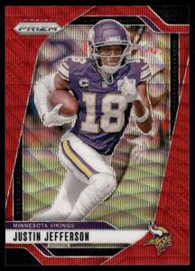 lot 56E image: Justin Jefferson Numbered 048149 2024 Panini Origins Red #9 Football Card