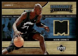 lot 10E image: Kevin Garnett 2006 Upper Deck Hardcore Materials Relic #HM-KG Basketball Card