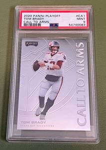 lot 21E image: Tom Brady PSA 9 Mint 2020 Playoff Call to Carms #CA1 Football Card