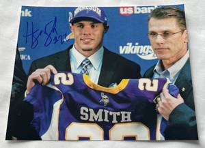 lot 83C image: Harrison Smith Signed 8x10 Rookie Year Photo - Minnesota Vikings Football