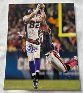 lot 93C image: Kyle Rudolph Signed 8x10 Photo - Minnesota Vikings Football