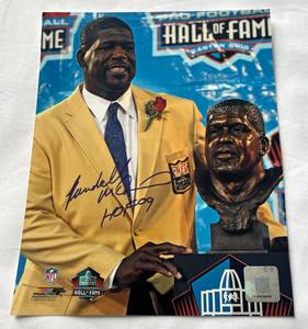 lot 60C image: Randall McDaniel Signed 8x10 Photo - Minnesota Vikings Football