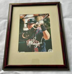 lot 40C image: AJ Pierzynski Signed 8x10 Photo Framed - Minnesota Twins Baseball