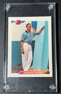 lot 17D image: Mariano Rivera RC 1992 Bowman #302 Rookie Baseball Card