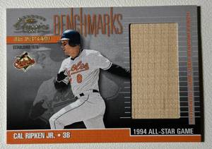 lot 23D image: Cal Ripken Jr. Game-Used Stadium Bench Relic 2001 Donruss Benchmarks #BM-18 Baseball Card