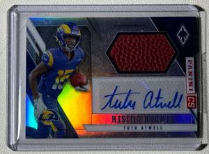 lot 24D image: Tutu Atwell RC Auto Ball Relic 149 2021 Phoenix #RMS-TAT, numbered 095149, Rookie Signed Football Card