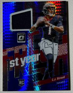 lot 30D image: CJ Stroud Relic RC 2023 Donruss Optic First Year #FYF-CJS Rookie Football Card