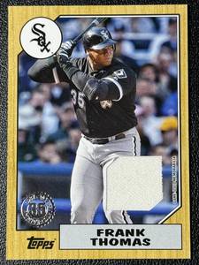 lot 35D image: Frank Thomas Relic 2022 Topps #87R-FT Baseball Card