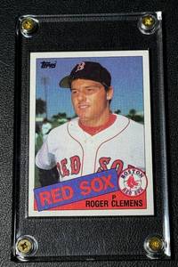 lot 49D image: Roger Clemens RC 1985 Topps #181 Vintage Rookie Baseball Card