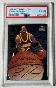 lot 77D image: Bobby Jackson Auto PSA 6 University of Minnesota 1997 Autograph Collection Basketball Card