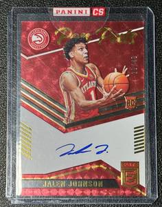 lot 98D image: Jalen Johnson 49 RC Auto 2021-2022 Donruss Elite Pen Pals #PP-JJO Basketball Card