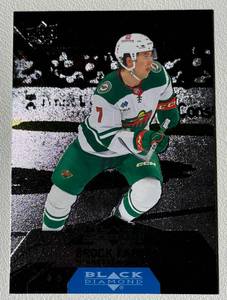 lot 129A image: Brock Faber RC Black Diamond 2023-24 Upper Deck #BD-37 Rookie Hockey Card