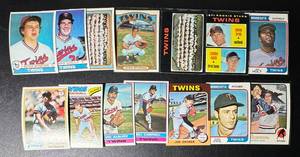 lot 175C image: Minnesota Twins 14-Card Vintage Lot 1971-1979 Baseball Cards