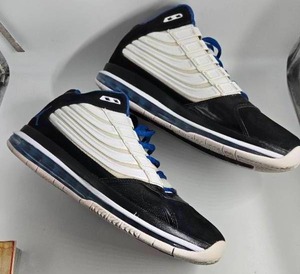 lot 25D image: Jordan Big Ups White Varsity Royal Size 12 Basketball Shoes