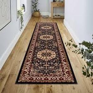 Concord Global Trading Isfahan Medallion Black 2 ft. x 7 ft. Traditional Runner Rug  Customer Returns See Pictures