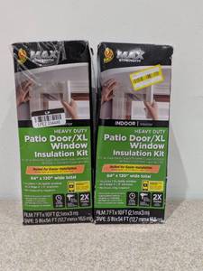 2 NEW DUCK MAX HEAVY DUTY PATIOXL WINDOW INSULATION KIT