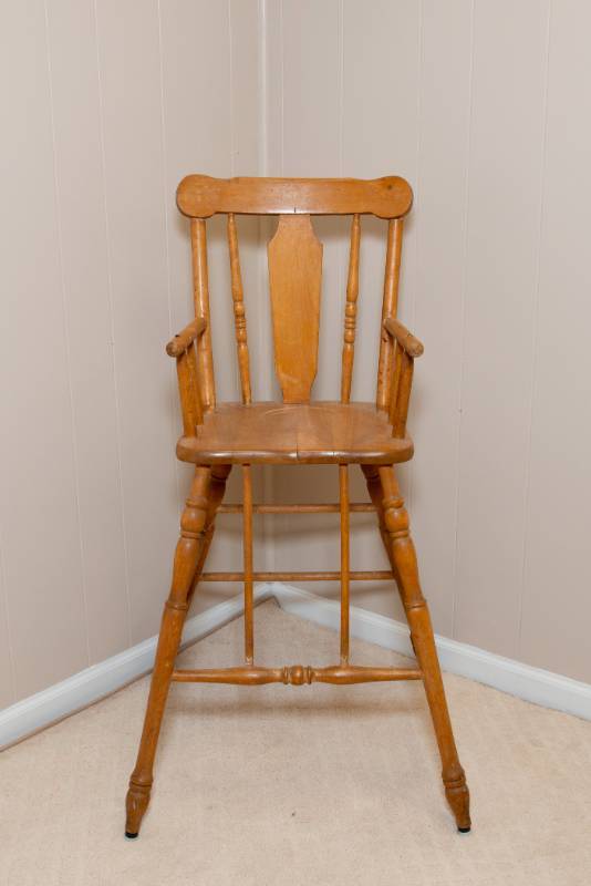 lot 83A image: Solid Maple High Chair