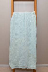 lot 50 image: 100% Cotton Blue Lightweight Blanket
