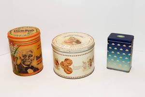 lot 84 image: Three Vintage Tins