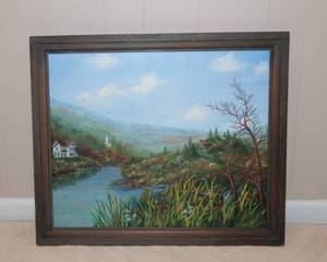 lot 90 image: Hand Painted Artwork by Marben 1986