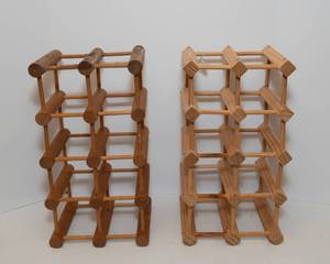 lot 104 image: Two Wooden Wine Racks