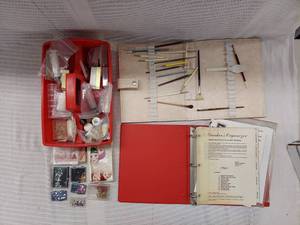 lot 78H image: Complete Porcelain Doll painting Kit with Tools