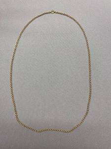 lot 22B image: 22-Inch Gold Filled Chain Necklace Elegant Jewelry Piece