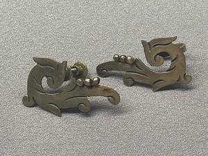 lot 33B image: Cuernavaca Sterling Mexico Vintage Earrings