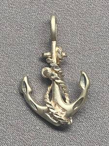 lot 43B image: Vintage Sterling Silver Anchor Pendant with Rope Detail