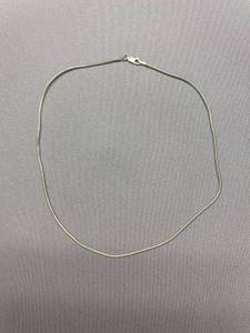 lot 44B image: Sterling Silver 925 Snake Chain Necklace Elegant Jewelry