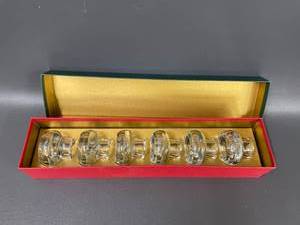 lot 34 image: Neiman Marcus Elegant Glass Candle Votive Holders Set of 6 New