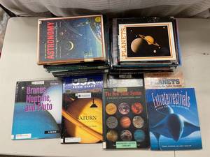 lot 47 image: Comprehensive Astronomy Book Collection - Planets, Solar System, Space Exploration