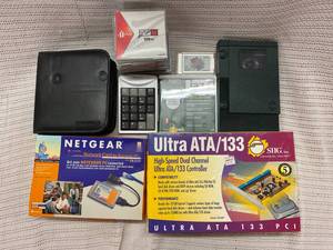 lot 108 image: Vintage Computer Accessories Lot SIIG, Netgear, Iomega, Zip Drive