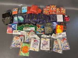 lot 15D image: Pokemon Card Sleeves and Mini Portfolios Lot (no booster packs)