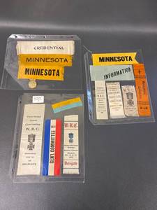 lot 23D image: Vintage Minnesota Convention Ribbons Collection