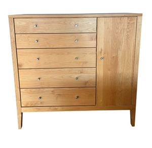 lot 18 image: Wood Castle Dresser Cabinet