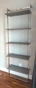 lot 42 image: Decorative Ladder Style Metal Wall Shelf