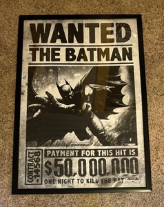 lot 130 image: Wanted The Batman Promotional Print