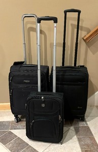 lot 141 image: Three Suitcases  Luggage by Fur, Samsonite and Kirkland Luggage