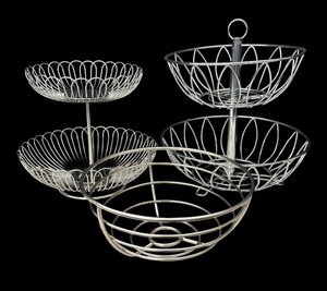 lot 169 image: Three Metal Serving Pieces