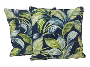 lot 182 image: Pair of Tropical Accent Pillows