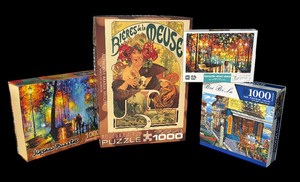 lot 193 image: Four 1000 Piece Puzzles by Gull, Eurographics, Accompanying and More
