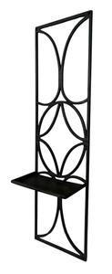 lot 255 image: Decorative Metal Wall Hanging Shelf
