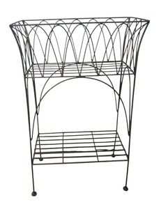 lot 306 image: Decorive Bent Wire Planter Stand