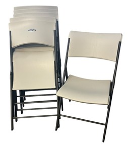 lot 312 image: Six Lifetime Folding Chairs