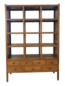 lot 4A image: Beautiful Bookcase with Lower Drawers