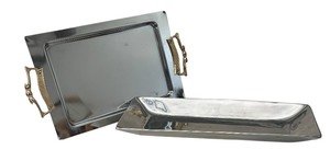 lot 195C image: Two Beautiful Silver Plated Trays
