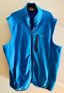 lot 112 image: Mens Vibrant Blue Eddie Bauer Fleece Vest T3XL